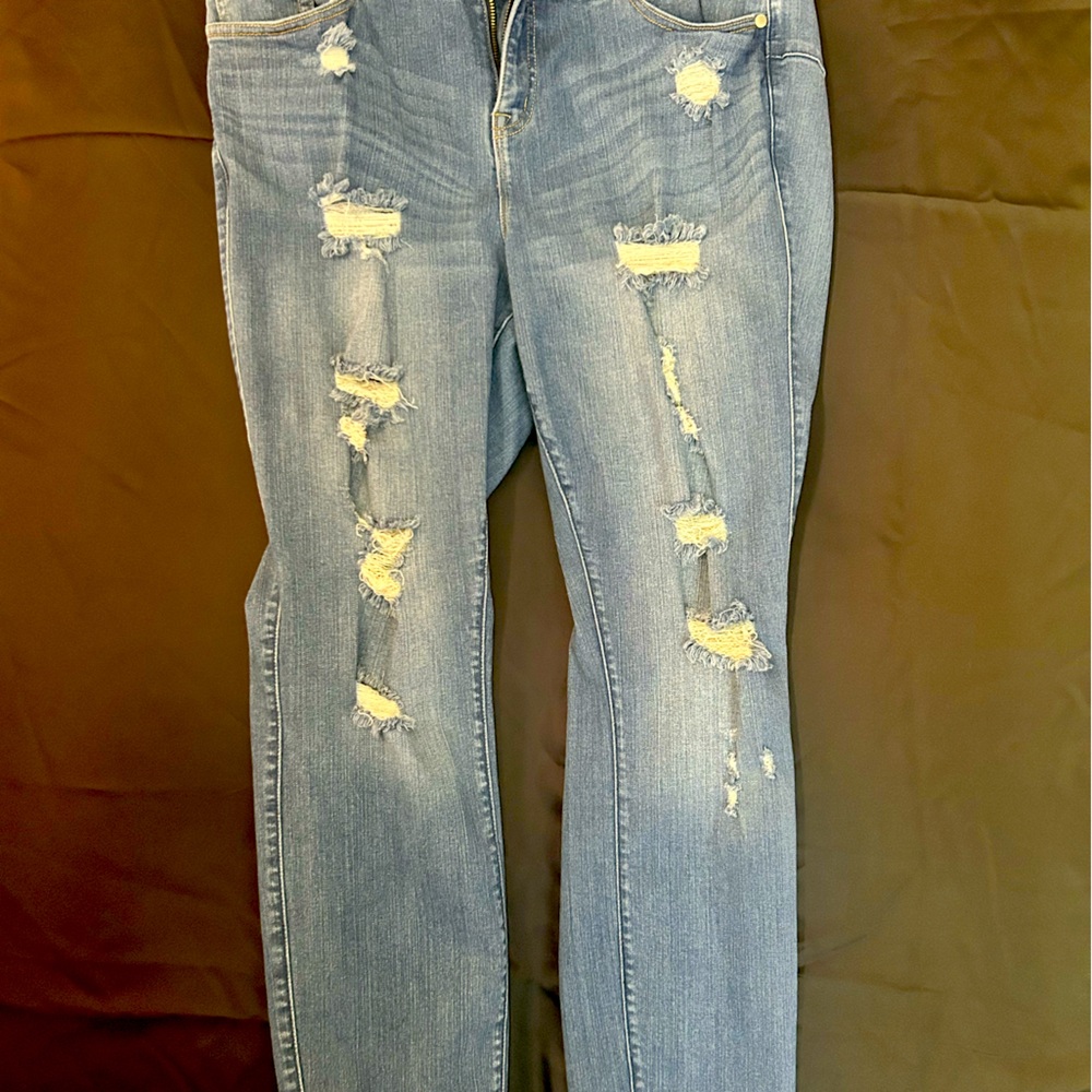 Torrid Bombshell Distressed Skinny Jeans